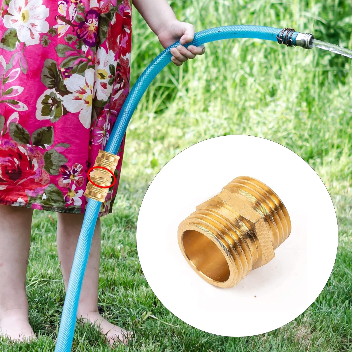Garden Hose Adapter + Hose Protector V1258-DP02-C-173