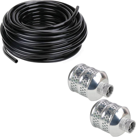 50 FT Distribution Tubing + Bubbler Sprinkler Heads V1258-DP02-C-174