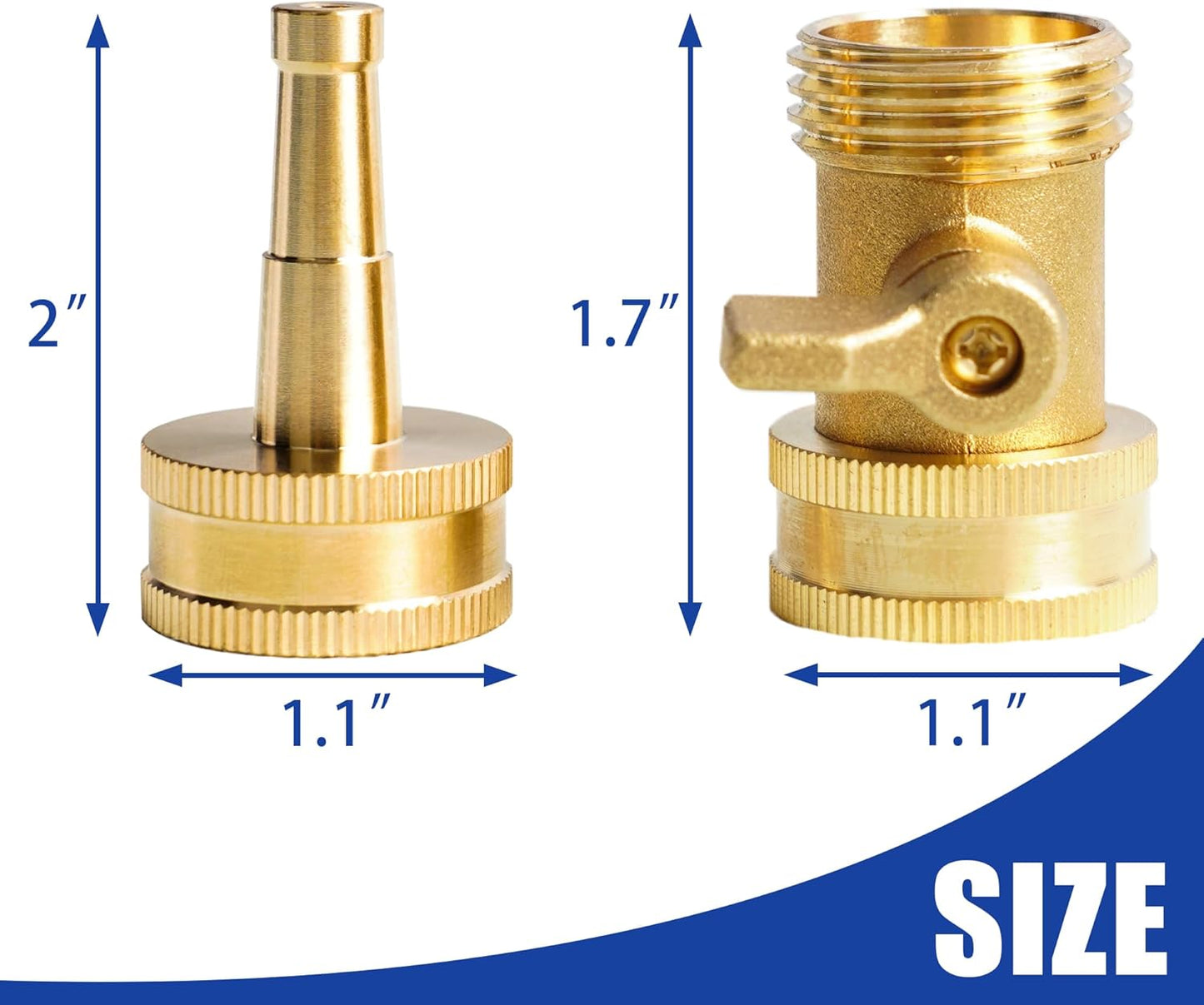 Garden Hose Repair Kit + Jet Nozzle Hose Shutoff Valve V1258-DP02-C-176