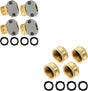 Garden Hose Repair Kit + Brass Garden Hose End Caps V1258-DP02-C-177