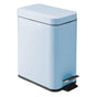 Small Modern 1.3 Gallon Rectangle Metal Lidded Step Trash Can, Compact Garbage Bin with Removable Liner V1258-DP02-C-1770