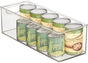 Plastic Stackable Kitchen Organizer - Storage Bin with Handles for Refrigerator, Freezer, Cabinet, and Pantry V1258-DP02-C-1774