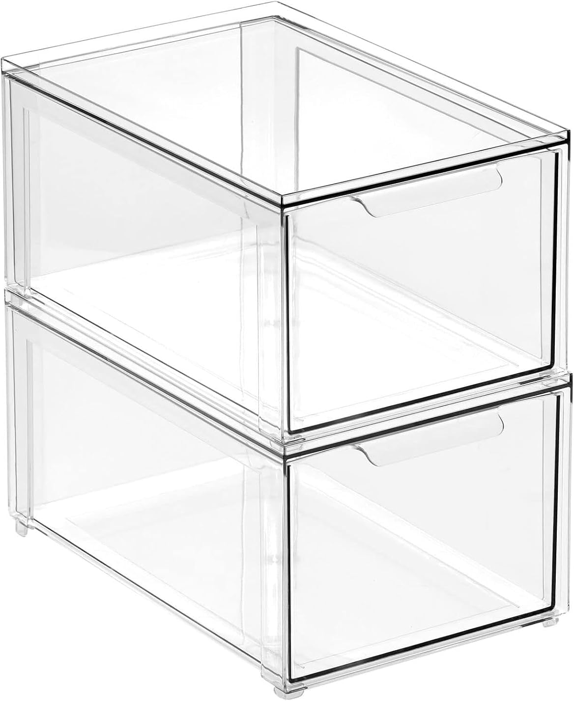 Kitchen Storage Drawer Box - Plastic Storage Box with Pull-Out Drawer - Pantry, Fridge and Cupboard Storage V1258-DP02-C-1778