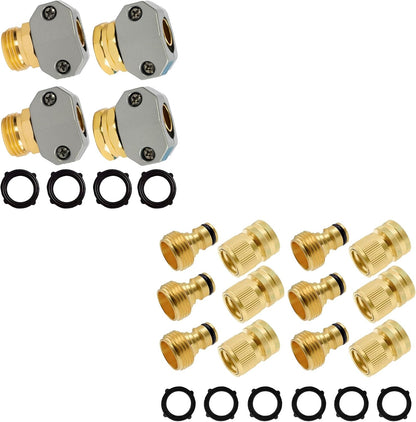 Garden Hose Repair Kit + Garden Hose Quick Connector Kit V1258-DP02-C-178