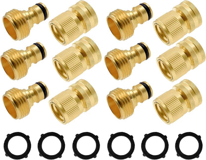 Garden Hose Repair Kit + Garden Hose Quick Connector Kit V1258-DP02-C-178