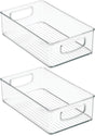 Small Plastic Bathroom Storage Container Bins with Handles for Organization in Closet, Cabinet, Vanity or V1258-DP02-C-1794