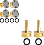 Garden Hose Repair Kit + 2 Inch Jet Sweeper Brass Nozzle V1258-DP02-C-180