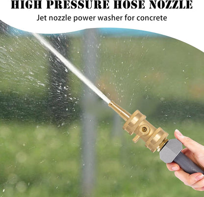 Garden Hose Repair Kit + 2 Inch Jet Sweeper Brass Nozzle V1258-DP02-C-180
