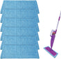 6 Pack Reusable Microfiber Pads for Rejuvenate Microfiber Mop, Compatible with Rejuvenate Click N Clean V1258-DP02-C-1888