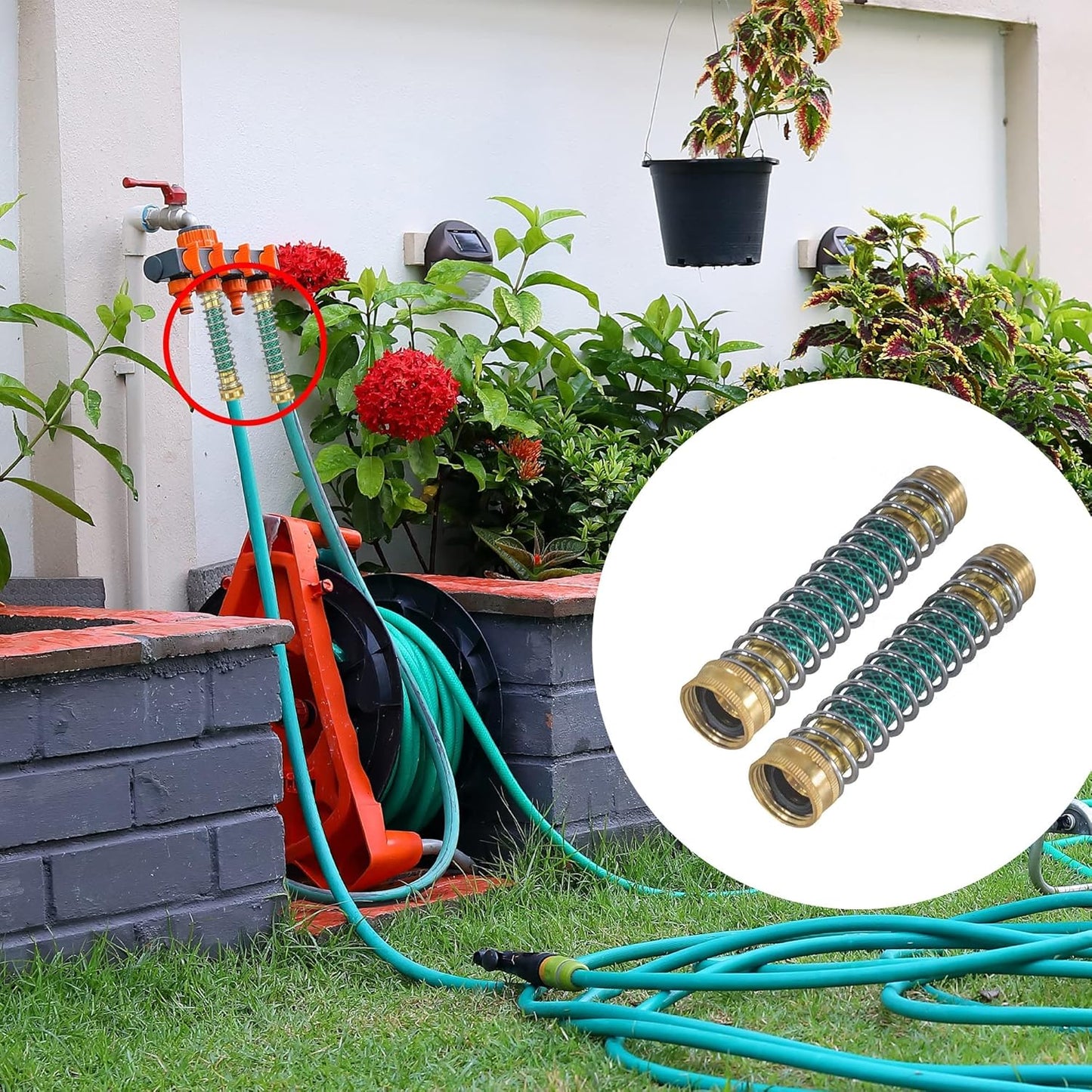 Garden Hose Protector + Garden Hose Quick Connector V1258-DP02-C-194
