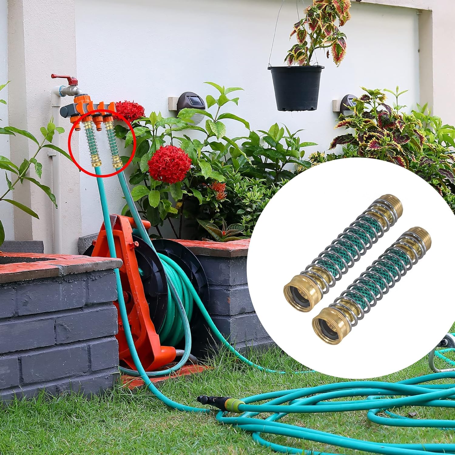 Garden Hose Protector + Garden Hose Quick Connector V1258-DP02-C-194