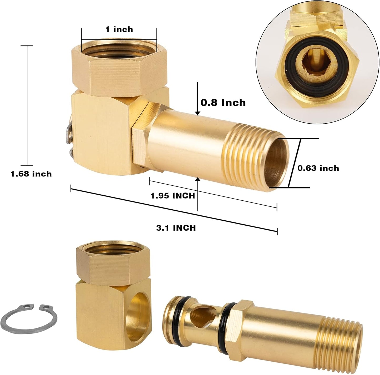 Garden Hose Protector + Garden Hose Adapter V1258-DP02-C-195