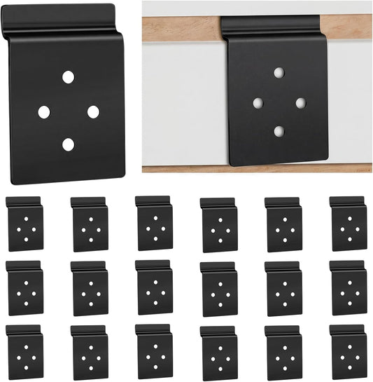 20 Pack Slatwall Metal Plate Mount Backplate Mounting Adapter to Make Items Slatwall Compatible Heavy Duty V1258-DP02-C-1951