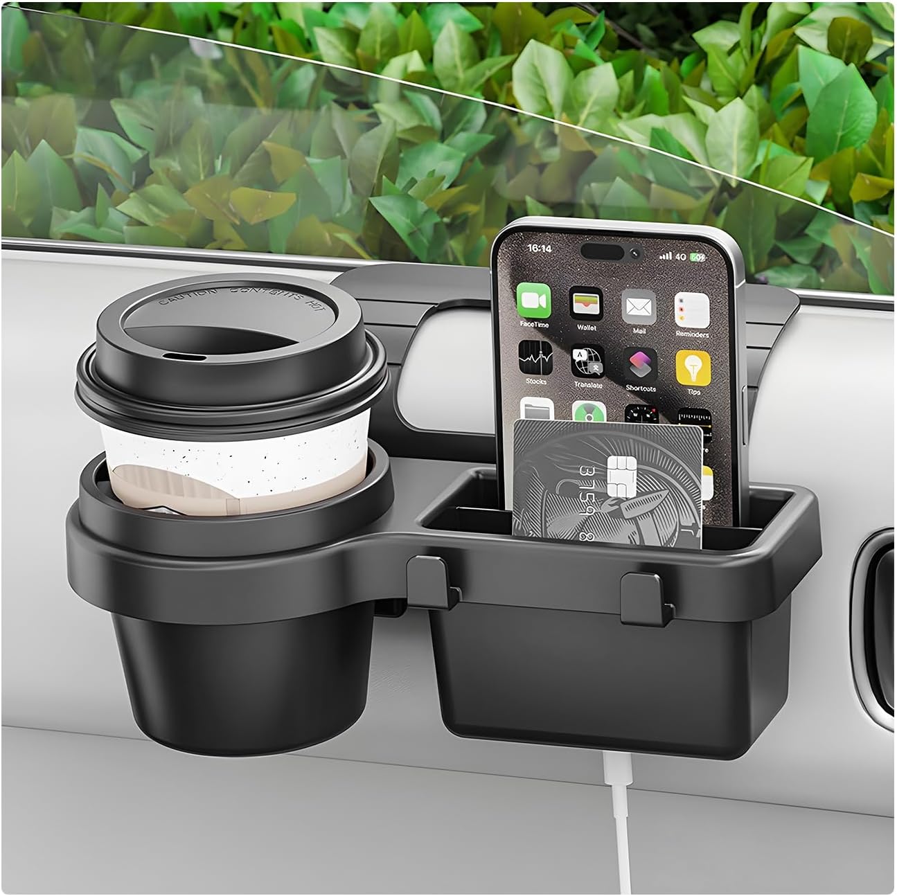 Car Window Multifunctional Storage Organizer, Vehicle Door Side Hanging Storage Rack with Cup Holder, Auto V1258-DP02-C-1964