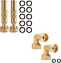 4" Twist Hose Nozzle + 90 Degree Garden Hose Elbow Connectors V1258-DP02-C-200