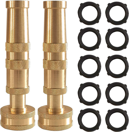 4" Twist Hose Nozzle + 90 Degree Garden Hose Elbow Connectors V1258-DP02-C-200