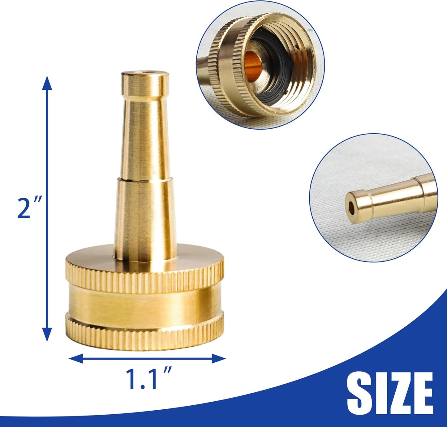 4" Twist Hose Nozzle + 2" Jet Sweeper Nozzle V1258-DP02-C-204