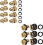 Garden Hose Repair Connector with Clamps + Hose Quick Connector V1258-DP02-C-207