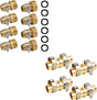 Garden Hose Repair Connector with Clamps + Hose Repair Kit V1258-DP02-C-208