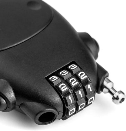 Retractable Cable Lock, 4 Pack Security Password Lock Steel Cable Luggage Locks V1258-DP02-C-2103