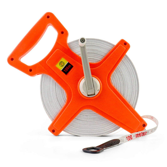 Tape Measure, 1/2" x 330' Open Reel Dual Sided Fiberglass Tape Measure for Engineer, Yard and Field, V1258-DP02-C-2106