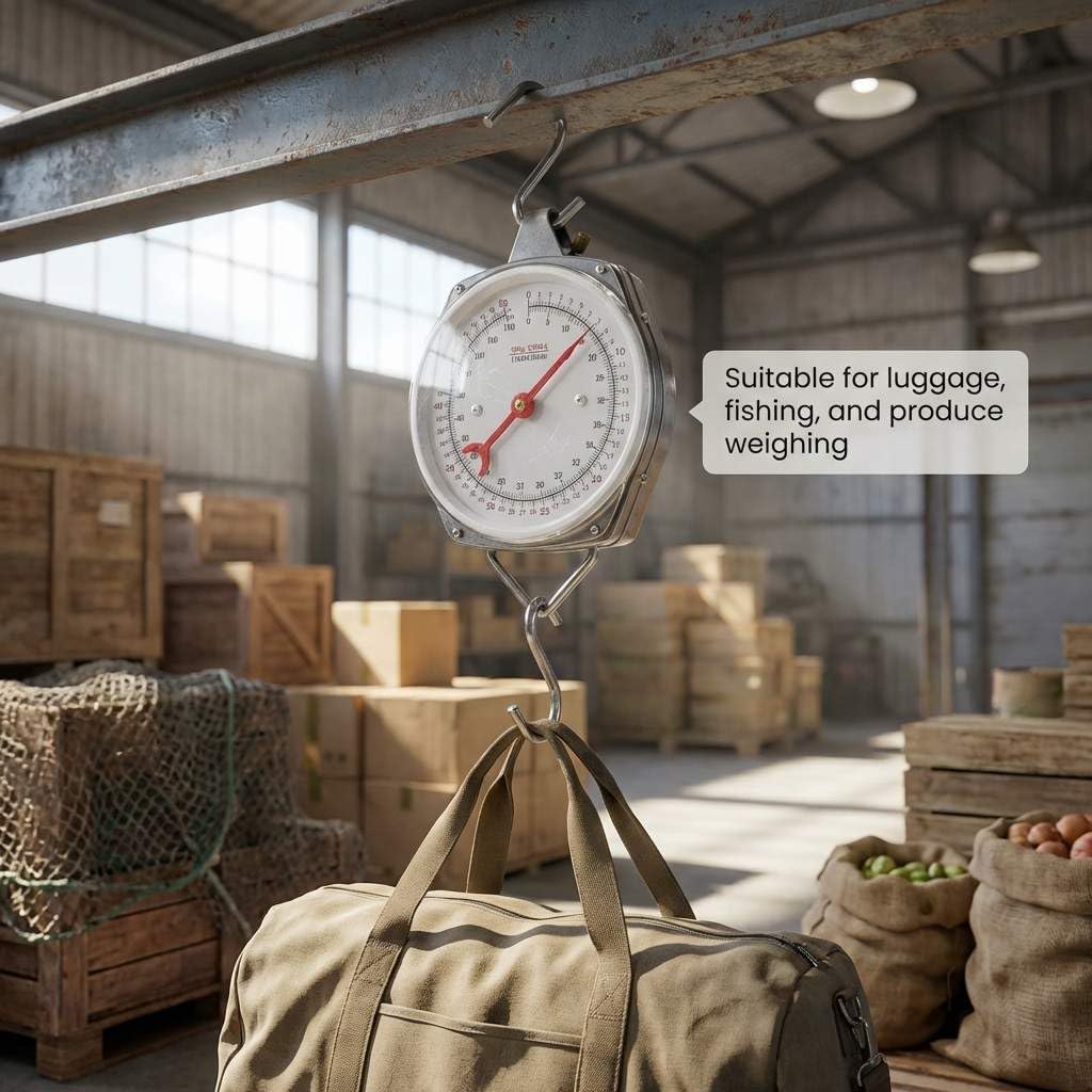 Precision Hanging Scale, 110lbs / 50kg Capacity, Dual Unit, Heavy Duty V1258-DP02-C-2109