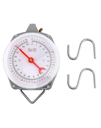 Precision Hanging Scale, 110lbs / 50kg Capacity, Dual Unit, Heavy Duty V1258-DP02-C-2109