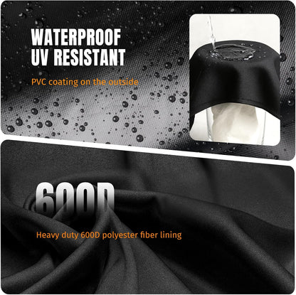 Square Fire Pit Cover, Fits for 28-32 Inch Fire Pit Table, Waterproof and Windproof, 32 x 32 x 24 Inches, V1258-DP02-C-211