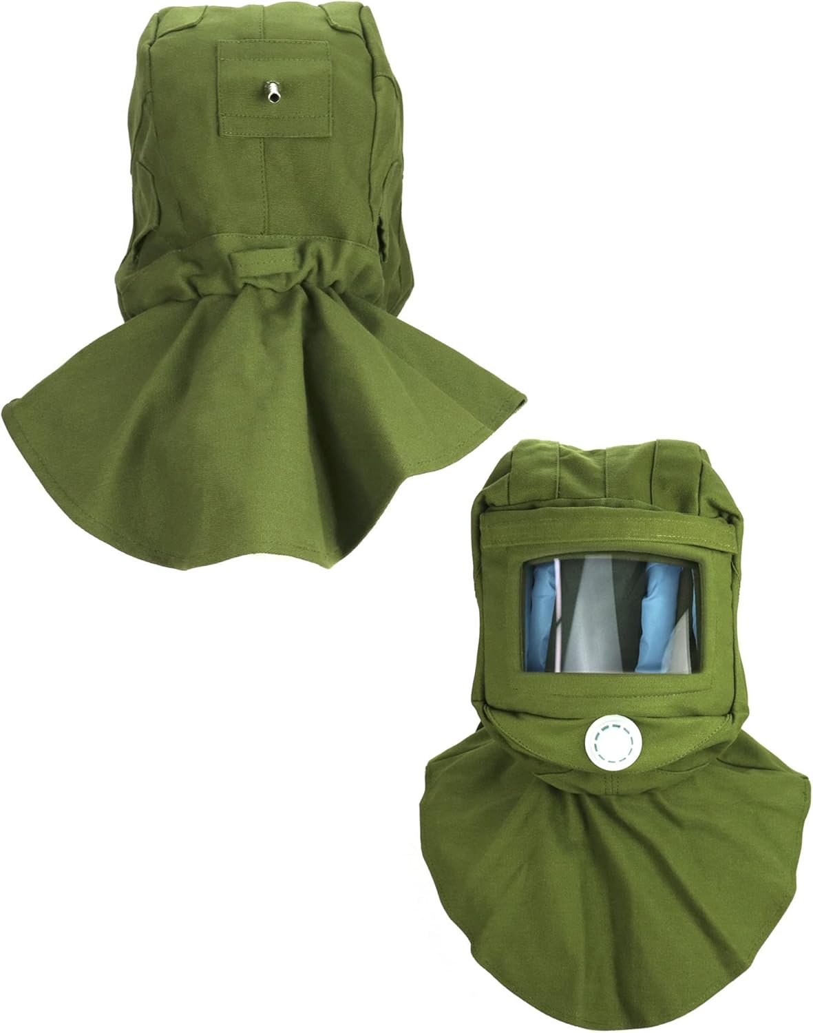 Sand Blasting Hood Cap, Shawl Cap Sandblasting Mask Anti Dust/Wind Sandblasting Tool Mask,Cut/Scratch/Heat V1258-DP02-C-2110