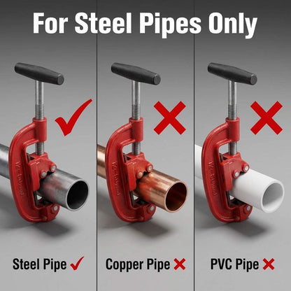 Heavy Duty Pipe Cutter, 1/8-inch to 2-inch Steel Pipe Cutter V1258-DP02-C-2116