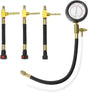 Universal Fuel Pressure Test Kit, Dual Scale Gauge (0-7 bar/0-100 psi) with Multiple Adapter Sizes, Brass V1258-DP02-C-2117