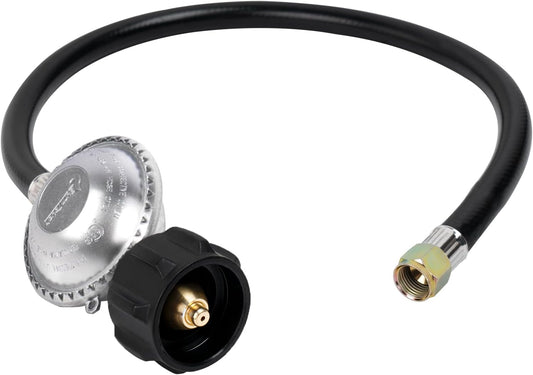 2 Feet Propane Regulator and Hose, Replacement Grill Part for Weber Spirit/Genesis, Blackstone 28"/36" V1258-DP02-C-212