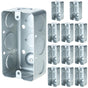 Electrical Box 12-Pack, 4x2 Inch Outlet Box,13 Cubic Inches, Ten 1/2 Inch Knockouts Electrical Box,1-7/8" V1258-DP02-C-2121
