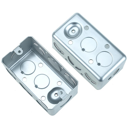 Electrical Box 12-Pack, 4x2 Inch Outlet Box,13 Cubic Inches, Ten 1/2 Inch Knockouts Electrical Box,1-7/8" V1258-DP02-C-2121