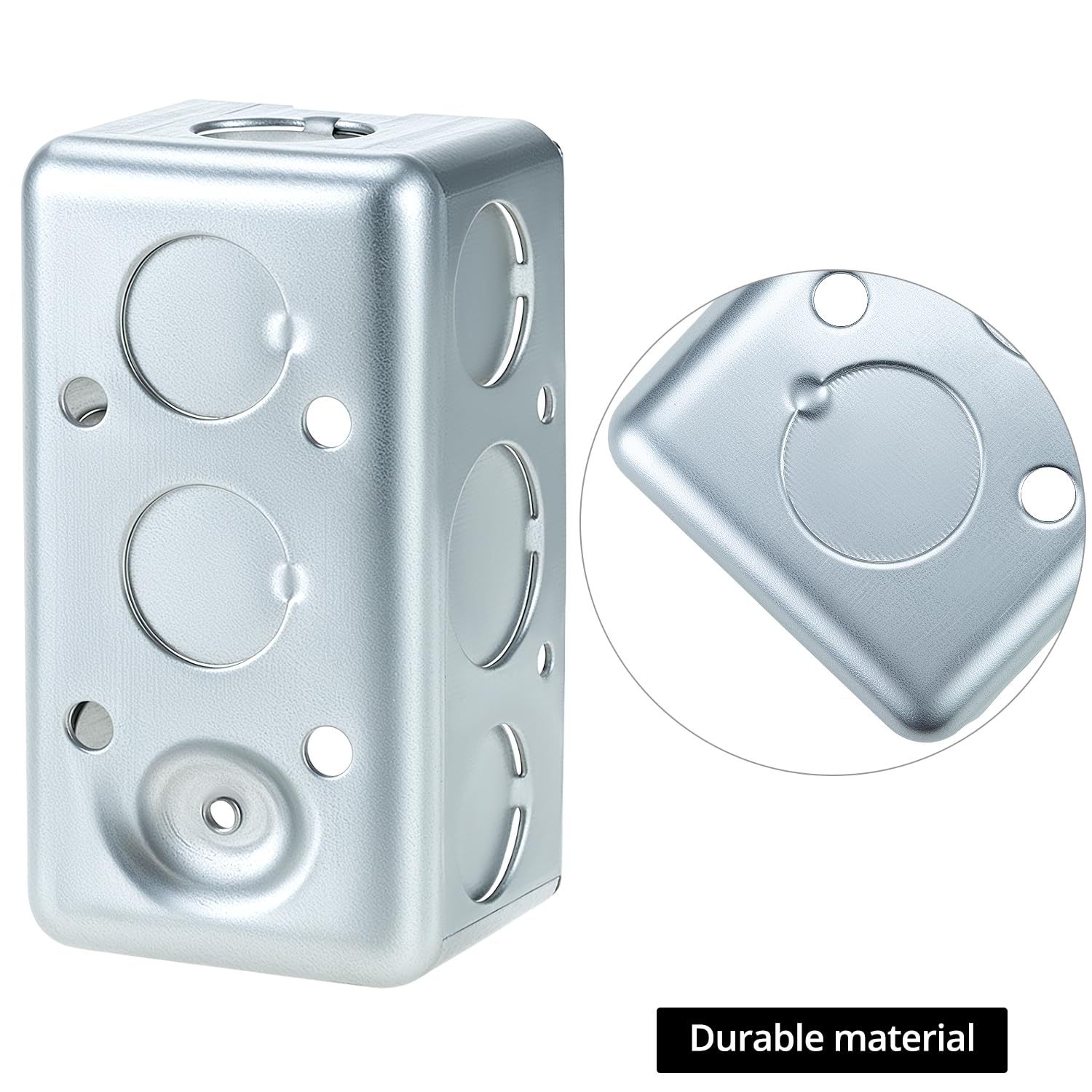 Electrical Box 12-Pack, 4x2 Inch Outlet Box,13 Cubic Inches, Ten 1/2 Inch Knockouts Electrical Box,1-7/8" V1258-DP02-C-2121