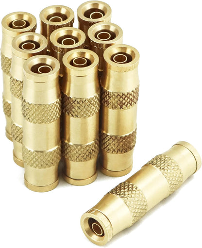 1/4" Push To Connect Fittings - 10 Pack Air Compressor Quick Connect Dot Air Line Pneumatic Hose Fittings V1258-DP02-C-2122