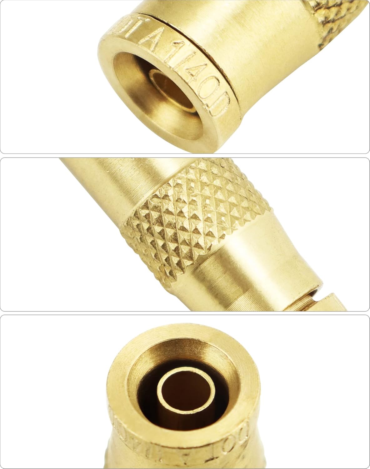 1/4" Push To Connect Fittings - 10 Pack Air Compressor Quick Connect Dot Air Line Pneumatic Hose Fittings V1258-DP02-C-2122