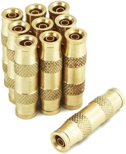 1/4" Push To Connect Fittings - 10 Pack Air Compressor Quick Connect Dot Air Line Pneumatic Hose Fittings V1258-DP02-C-2122