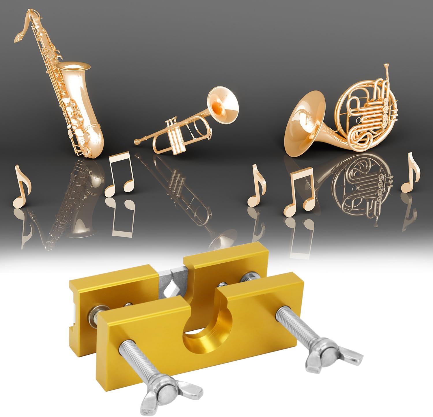 Trumpet Mouthpiece Remover Puller Tool for Brass-Wind Instrument, Gold V1258-DP02-C-2123