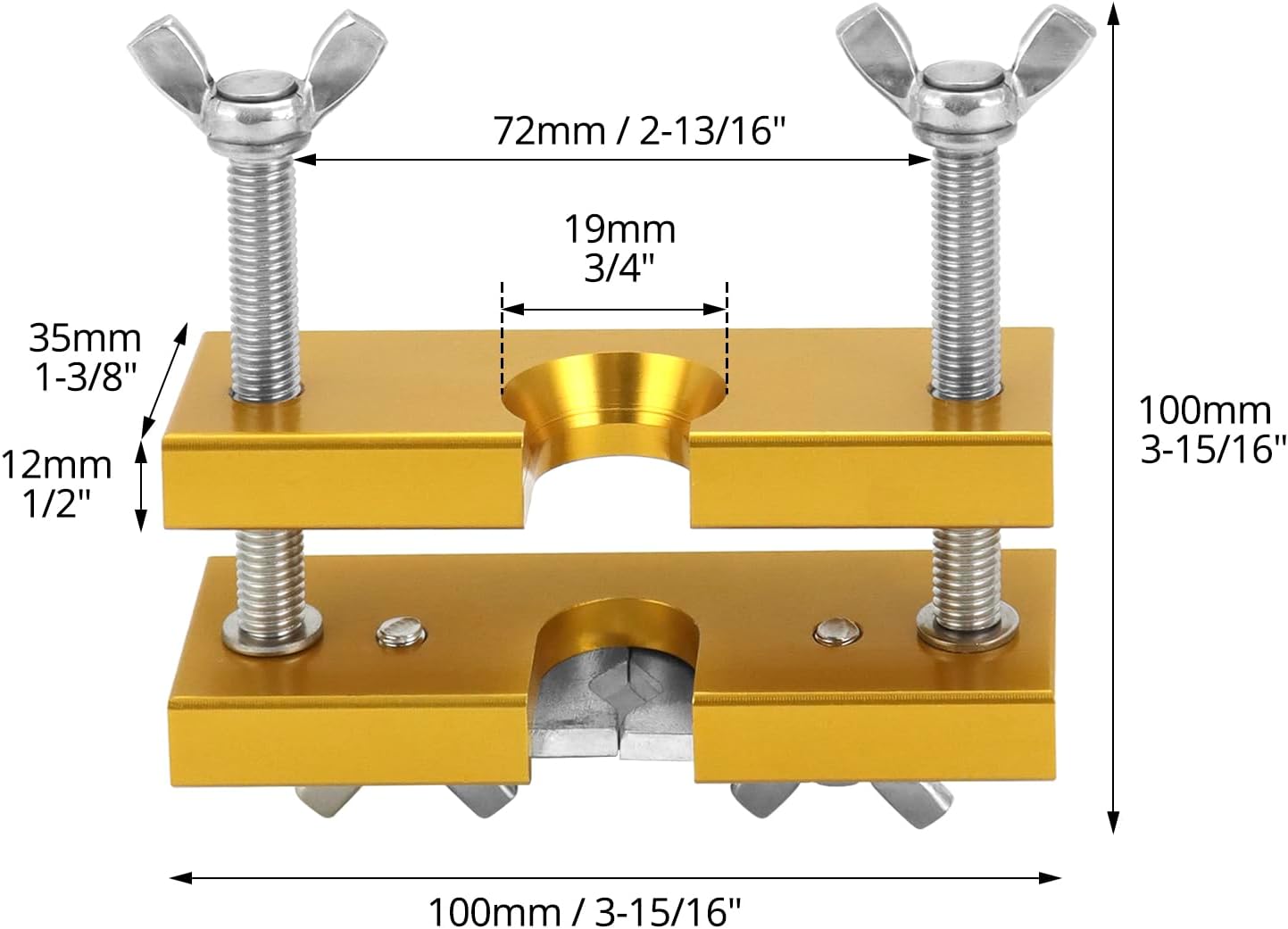 Trumpet Mouthpiece Remover Puller Tool for Brass-Wind Instrument, Gold V1258-DP02-C-2123