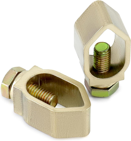 Direct Burial Ground Rod Clamp, 10 Pack 5/8" Diameter Copper Mechanical Connectors V1258-DP02-C-2127