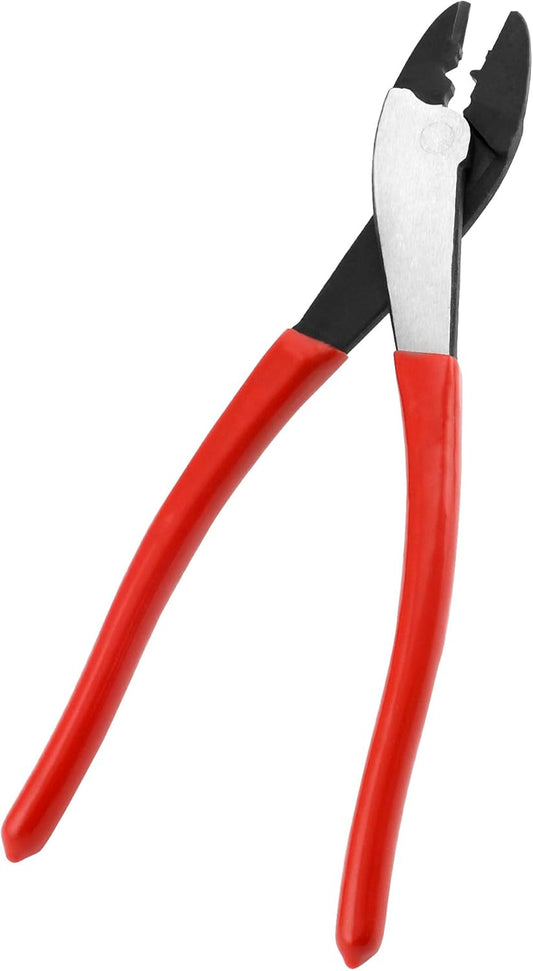 Wire Crimping Tool, 10" Steel Cable Wire Electrical Cutter Crimper Crimping & Cutting Pliers for 10~22 AWG V1258-DP02-C-2129