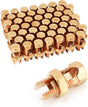 Grounding Split Bolt, 50 Pieces 4 Gauge 8 Gauge High Strength Split Bolt Connectors, Ground Wire Clamp, Solid V1258-DP02-C-2131