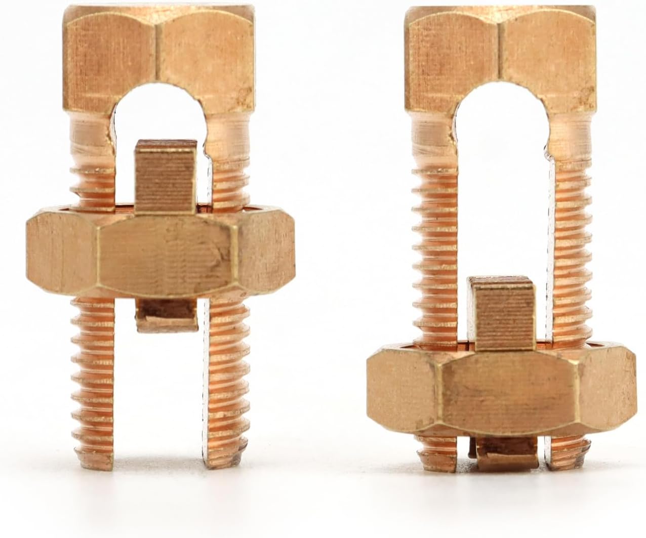 Grounding Split Bolt, 50 Pieces 4 Gauge 8 Gauge High Strength Split Bolt Connectors, Ground Wire Clamp, Solid V1258-DP02-C-2131