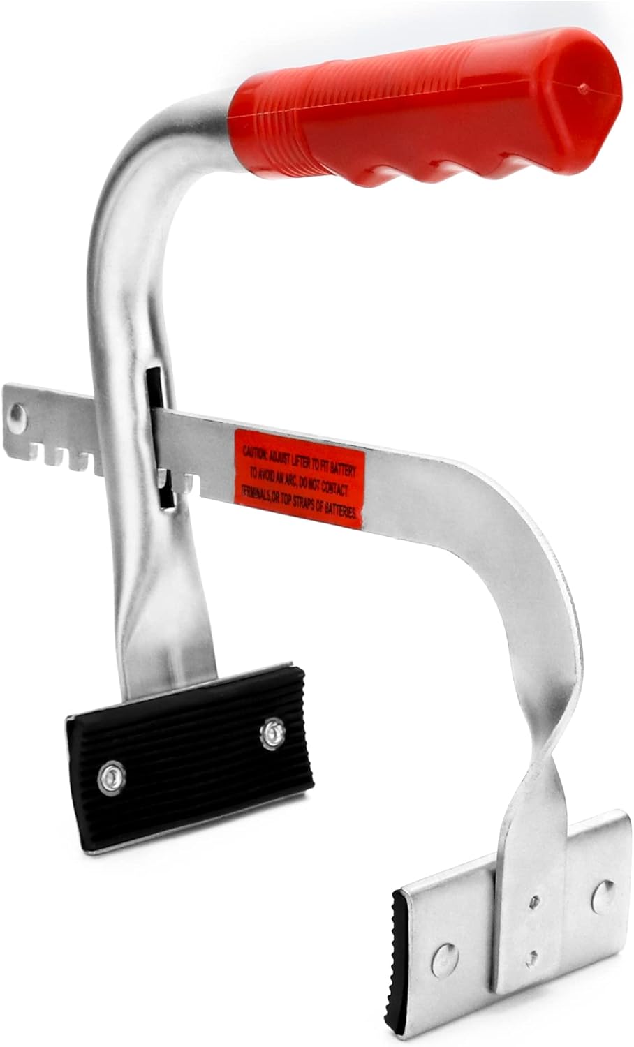 Battery Carrier, Battery Rack with Pads, Adjustable from 5" to 7", for Lifting and Carrying Batteries V1258-DP02-C-2139