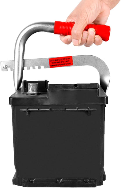 Battery Carrier, Battery Rack with Pads, Adjustable from 5" to 7", for Lifting and Carrying Batteries V1258-DP02-C-2139