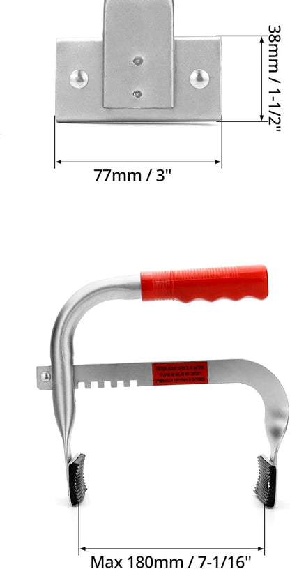Battery Carrier, Battery Rack with Pads, Adjustable from 5" to 7", for Lifting and Carrying Batteries V1258-DP02-C-2139