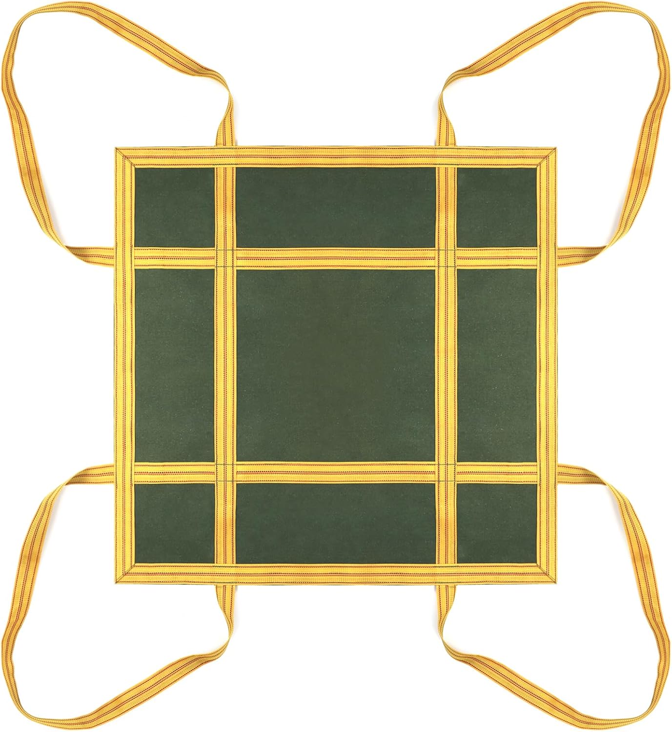 Heavy-Duty Canvas Cargo Lifting Pad Net - 3.28ft x 3.28ft Reinforced Handle Lifting Net for Construction, V1258-DP02-C-2142