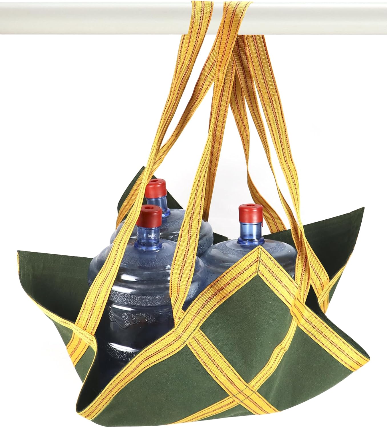 Heavy-Duty Canvas Cargo Lifting Pad Net - 3.28ft x 3.28ft Reinforced Handle Lifting Net for Construction, V1258-DP02-C-2142