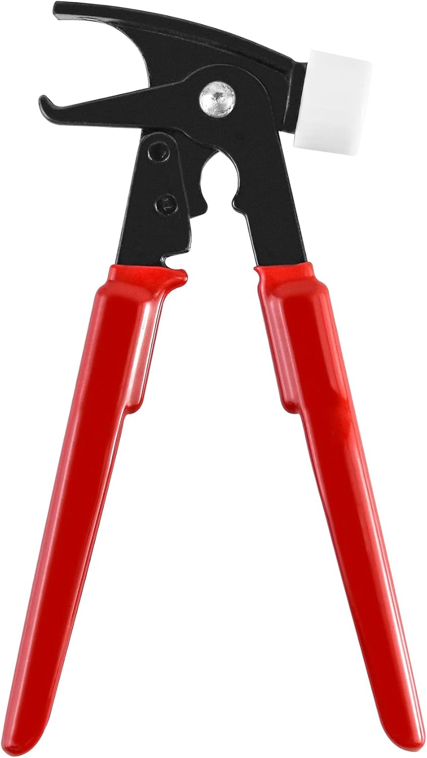 Heavy-Duty Wheel Weight Hammer Pliers, Tool for Installing and Removing Clip-On Wheel Weights, Red V1258-DP02-C-2145